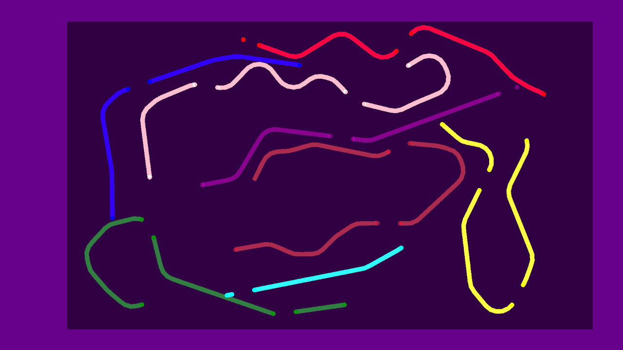 Kinderzeichnung – Snake meets crayon doodles. Draw to win and make others crash into your art.. Party Game, Arcade, Creative, Multiplayer, Snakes, Drawing – 2-8 players.